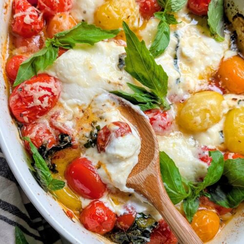 low sodium tomato basil and ricotta cheese dip with fresh herbs and vegetables.