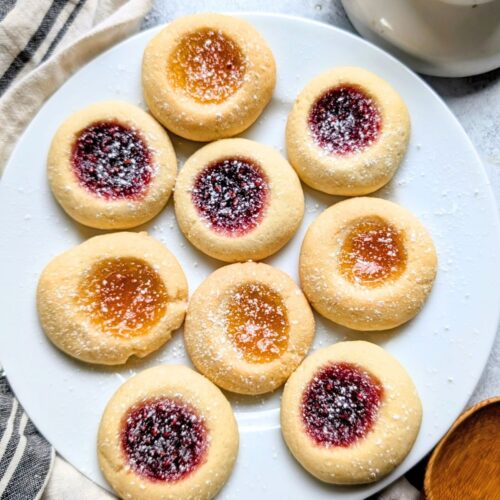 jam thumbprint cookies low sodium holiday baking recipes with powdered sugar