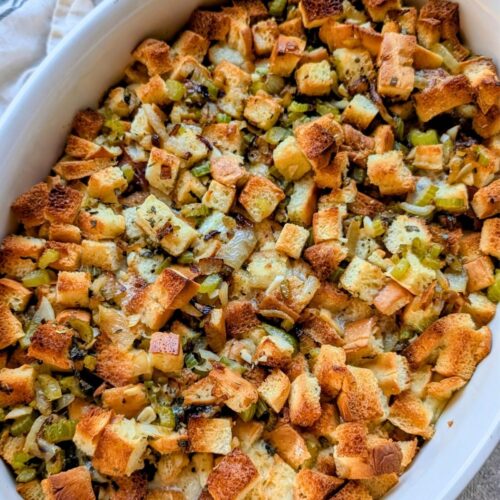 low sodium stuffing recipe with Hawaiian bread and vegetables