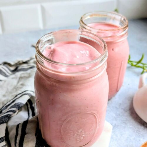 low sodium strawberry smoothie with bananas and milk and yogurt