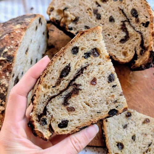 low sodium cinnamon raisin bread recipe with cinnamon sugar swirl
