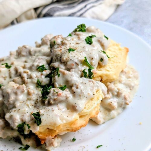 low sodium baking powder biscuits with pork gravy creamy breakfast recipes low salt